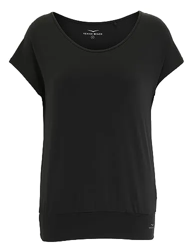 Venice Beach Sport-T-Shirt für Damen RIA XS, Black - T-Shirt für Damen mit lockerem Schnitt, dehnbaren Nähten und Drytivity-Funktionsmaterial für optimale Atmungsaktivität beim Sport.