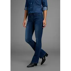 Bootcut-Jeans ARIZONA "Ultra-Stretch" für Damen, Gr. 21 - Jeans im Baby-Bootcut-Stil mit Used-Look-Waschung. Elastische Denimqualität für perfekten Tragekomfort. Ideal für entspannte Outfits!