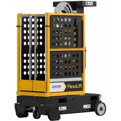 Munk Vertikalmastlift ML Flexxlift 4,08m - Manueller Vertikalmastlift für Innenbereiche, wartungsarm und stromlos. Ideal für Wartungs- und Installationsarbeiten mit sicherem Arbeitskorb und einfacher Ein-Hand-Bedienung.