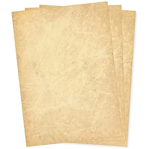 Travertin Briefpapier A4 250 Blatt Marmorpapier beidseitig marmoriertes Papier Natur Stein Optik