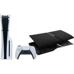 PlayStation 5 Slim mit Laufwerk + Covers Schwarz