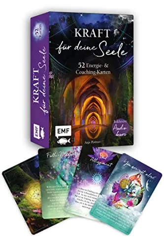 Kartenset: Kraft für deine Seele - Tarot-Kartenset mit 52 kunstvoll gestalteten Karten, die dir helfen, deine Seele zu entdecken und zu stärken. Ideal für persönliche Reflexion und intuitive Lebensführung.