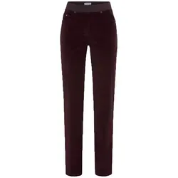 Raphaela by Brax Damen Cordhose Style PAMINA AMARONE, dunkelrot, Gr. 36 - Stoffhosen: Schlupfhose im Slim Fit für eine perfekte Passform und stilvollen Look