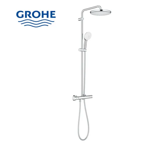 Grohe Tempesta System 250 Duschsystem mit Thermostat - Duscharmaturen & Thermostate, mit 250 mm Regendusche für ein erfrischendes Duscherlebnis und präzise Temperaturkontrolle.