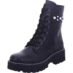 Rieker Damen Combat Boots Y3354 - Stylische Stiefeletten für Damen - Wanderschuhe mit bequemem Blockabsatz und Reißverschluss, ideal für Freizeit und Outdoor-Aktivitäten. Perfekter Halt und modernes Design.
