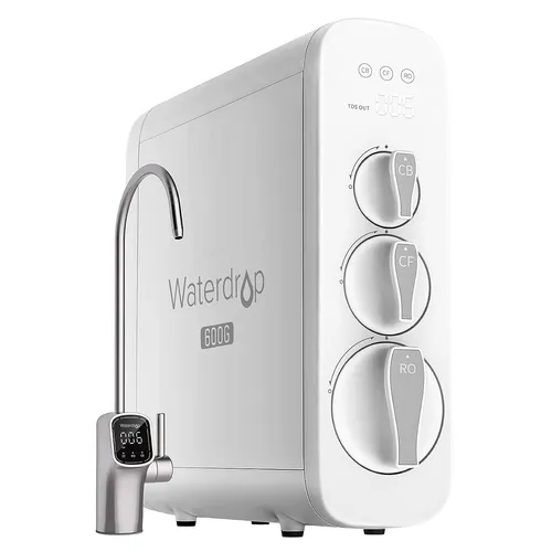 Waterdrop G3P600 Umkehrosmose-System - Wasserfilter, tankloses Design mit 600 GPD, reduziert TDS für reines Trinkwasser und bietet 8-stufige Filtration.