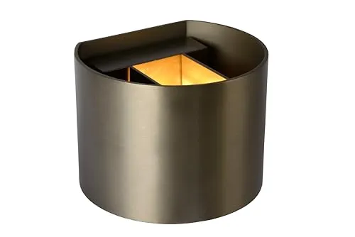 LUCIDE XIO Wandleuchte mit dimmbarer LED - Rostfarbe - Elegante Wandleuchte aus Aluminium mit einstellbarem Abstrahlwinkel und warmweißem Licht (2700K). Ideal für stimmungsvolle Beleuchtung in jedem Raum.