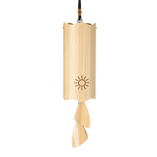 Fame Sea Wave Wind Chime Sommer - Kompaktes Bambus-Windspiel in A-C-E-B Stimmung, ideal für Meditation und Entspannung. Leicht montierbar und transportfreundlich, mit naturbelassenem Design für inspirierende Klangräume.