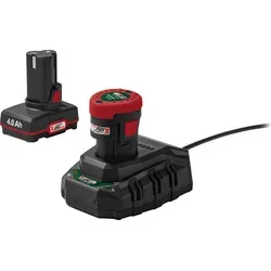 PARKSIDE® 12 V Akku-Set mit Ladegerät - Zubehör für Elektrowerkzeug, bestehend aus 2 leistungsstarken Lithium-Ionen-Akkus (2 Ah und 4 Ah) und Schnell-Ladegerät für maximale Akku-Lebensdauer und Leistung.
