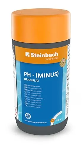 Steinbach Poolpflege pH-Minus Granulat - 0753001TV00-1,5 kg - Zur pH-Wert-Senkung im Pool - Gut löslich & staubreduziert - Für bessere Wirksamkeit von Chlor & Desinfektionsmitteln