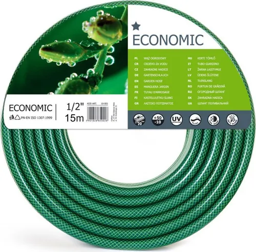 Gartenschlauch 3-lagig UV-beständig 15 m - Gartenschlauch mit 3 Lagen, UV-beständig und elastisch. Ideal für Gartenpflege und Bewässerung. Durchmesser: 1/2", Berstdruck: 20 bar.