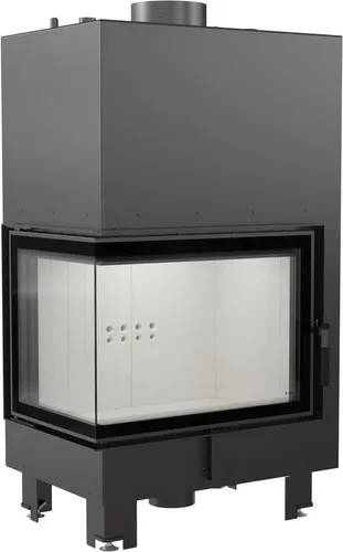 KRATKI MBZ Wasserführender Kamineinsatz 13 kW Ø 200 - Moderner Kamineinsatz für offene Wohnräume, effizient mit TERMOTEC-Auskleidung für optimale Wärmehaltung und reduzierte Emissionen. Elegantes Design mit komfortablem Griff.