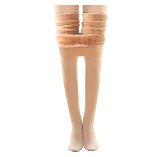 Persepolis Damen Winter Warme Strumpfhose Fleece Gefüttert Extra Dicke Thermo Leggings, nude