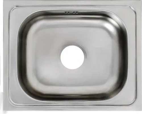 Keton Design Edelstahl Einbauspüle 1 Becken 40 x 50 cm - Weiß - Sanitäranlagen & Zubehör - Robuste, kratzfeste Edelstahlspüle mit einfacher Reinigung und langlebiger Korrosionsbeständigkeit, perfekt für jede Küche.