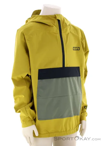 ION Anorak Shelter 2.5L Kinder Bikejacke - Gelb - Größe 140 - Fahrradbekleidung mit wasserdichtem 2.5L Material, ideal für kleine Abenteurer bei jedem Wetter.