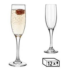 LIBBEY Sektglas EMBASSY, 177 ml - Elegantes Sektglas für besondere Anlässe - Gläser, elegantes Design mit 177 ml Volumen, ideal für Sekt, Prosecco oder Champagner, bringt die feine Perlage perfekt zur Geltung.