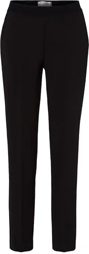 Raphaela by Brax Style LIV Black 42K - Elegante Damenhose - Damen-Hosen mit dynamischem Stretch-Dehnbund und gepflegtem Bügelbruch für perfekten Sitz und edel-sportive Optik.