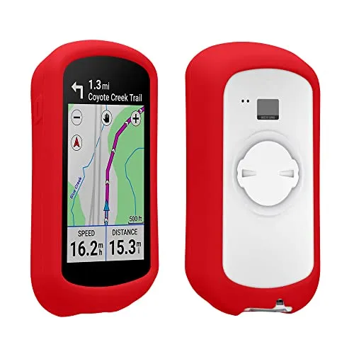 kwmobile Hülle kompatibel mit Garmin Edge Explore 2 - Silikon GPS Fahrrad Case Schutzhülle - in Rot