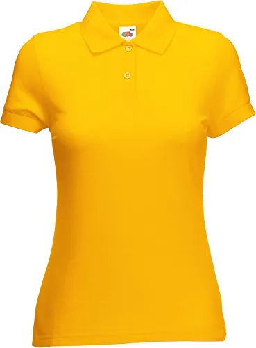Fruit of the loom Damen Poloshirt 65/35 Polo Lady - Fit 593.01, Gr. X-Large, Gelb (Sunflower 601)