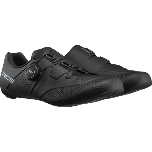Shimano RC503 Rennradschuhe in Schwarz (L01) Größe 47 - Hochwertige Rennradschuhe mit BOA Fit System für optimale Passform und Stabilität. Ideal für Mountainbiking und Rennradfahren, umweltbewusst durch 23% recycelte Materialien.
