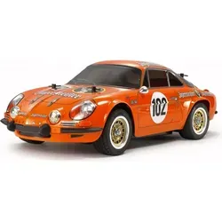 Tamiya 58708 1:10 RC Alpine A110 Jägermeister Bausatz - RC-Modelle, unmontierter Bausatz im Maßstab 1:10 mit Allradantrieb für realistische Onroad-Fahrten und detailgetreue Nachbildung des Renault Alpine A110.