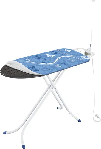 Leifheit Bügeltisch AirBoard Compact M Plus - Bügelbrett mit einzigartigem Thermo-Reflect-Bezug für gleichzeitiges Bügeln von oben und unten. Kompakt und leicht, ideal für kleine Räume, mit Höhenverstellung und praktischen Funktionen.