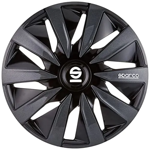 Sparco SPC1391BKGR Radzierblenden Lazio 13-Zoll Schwarz/Grau