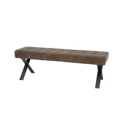 Sitzbank Braun 45x48 cm - Hochwertige Einzelbank in Braun, ideal für jeden Raum. Profitieren Sie von unserem 10€ Willkommens-Gutschein bei Newsletter-Anmeldung.