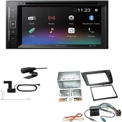 Pioneer AVH-A240DAB Autoradio mit Bluetooth und DAB - Zubehör für Car HiFi: Das Pioneer AVH-A240DAB bietet Bluetooth-Streaming und DAB+ Radio, ideal für ein modernes Fahrerlebnis im Seat Leon 2005-2009.