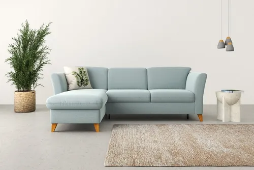Home affaire Ecksofa Trelleborg L-Form, Federkern-Polsterung, wahlweise mit Bettfunktion und Bettkasten