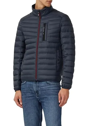 s.Oliver Herren Outdoor-Jacke 5922 in S - Moderne Steppjacke mit Reißverschluss, Stehkragen und praktischen Leistentaschen. Ideal für lässige Anlässe und vielseitig kombinierbar.