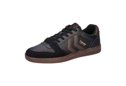 Hummel Perfekt Sp Handball Sneaker Schuhe vegan 226303 schwarz Größe 41 EU - Hallenschuhe mit atmungsaktivem Mikrofaser-Obermaterial und leichter TPR-Außensohle für optimalen Halt. Ideal für Sportler, die Komfort und Stil schätzen.