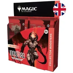 Magic: The Gathering Innistrad Remastered Collector Booster Display (12 Packs) - Sammelkarten – Erlebe den Horror von Innistrad mit 12 Sammler-Boostern, die legendäre Karten und exklusive Filmplakat-Designs bieten. Ideal für Sammler und Spieler!