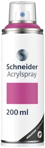 Schneider Paint-It 030 Supreme DIY Acryllack (hochdeckende Sprühfarbe, UV-beständig, 200 ml, Acrylspray für fast alle Untergründe) violet matt