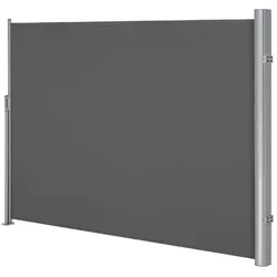 SONGMICS Alu Seitenmarkise 180 x 300 cm – Sicht- und Sonnenschutz für Balkon & Terrasse - Hochwertige Seitenmarkise aus robustem Aluminium und 280 g/m² Polyester, ideal für Balkon und Terrasse. Bietet effektiven Sicht- und Sonnenschutz mit einfachem Aufbau und geräuschloser Bedienung.