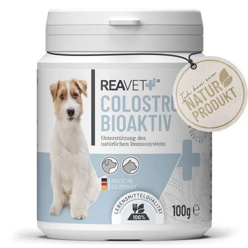 Colostrum Bioaktiv 100g - Tiergesundheit - Hochwertiges Calcium Carbonat zur Unterstützung von Gelenken und Knochen, ideal für Welpen, tragende Tiere und Senioren.