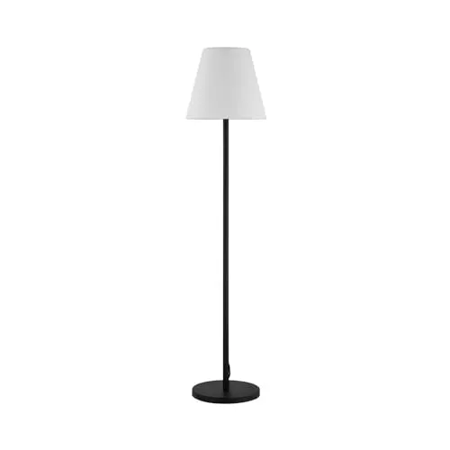 Lucande Terrassenleuchte Jaimy - 150 cm, Schwarz, Aluminium - Stehleuchte für Außenbereiche, IP65, schützt vor Wasser und Staub. Ideal für Terrasse, Garten oder Balkon mit individuellem Schalter für stimmungsvolle Beleuchtung.