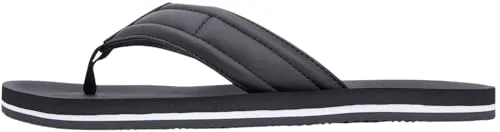 Tommy Hilfiger Herren Hilfiger Padded Beach Sandal Fm0fm05801 Zehentrenner, Schwarz, 42 EU - Bequeme Zehentrenner von Tommy Hilfiger mit gepolstertem Fußbett für hohen Tragekomfort. Ideal für entspannte Tage am Strand oder im Garten.