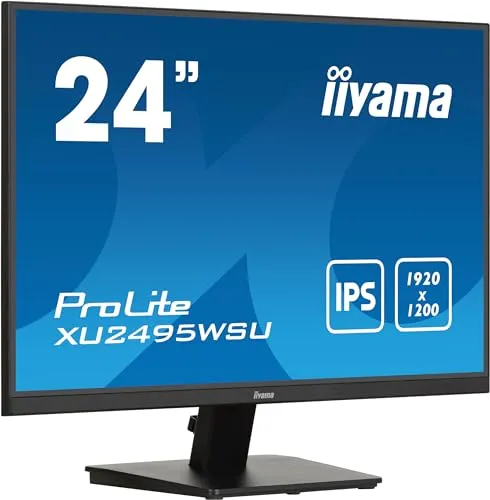 iiyama Prolite XU2495WSU-B7 61,1cm 24,1" IPS LED-Monitor WUXGA 16:10 HDMI DP USB3.2 USB-C Slim-Line schwarz