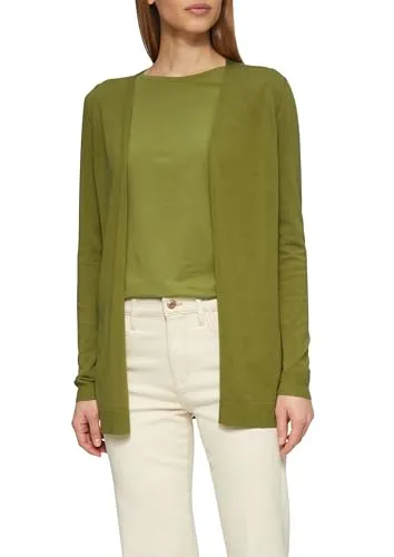 s.Oliver Feinstrick Strickjacke ohne Verschluss - Modische Cardigan mit lässigem Aufnäher, aus antibakteriellem Feinstrick für hohen Tragekomfort. Ideal für jede Gelegenheit, ob casual oder schick.