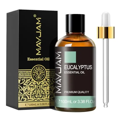 MAYJAM Eukalyptus Ätherisches Öl 100ML, Eukalyptusöl für Diffusor, Luftbefeuchter, DIY, Home，Wardrobes
