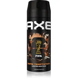 Axe Deodorant Bodyspray Dark Temptation 150ml - Herren-Deodorant ohne Aluminium, 48h Schutz vor Körpergeruch mit verführerischem Duft von Schokolade und Amber. Innovative Zink-Technologie für langanhaltende Frische.