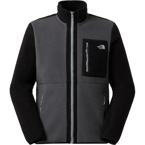 The North Face M Yumiori Full Zip Fleecejacke - Funktionsjacke aus 100% recyceltem Polyester, ideal zum Wandern, mit praktischen Eingrifftaschen und Stretchbündchen für optimalen Komfort.