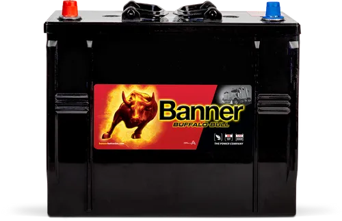 LKW Batterie 125Ah Banner Buffalo Bull 62513 12V 760A für Claas Fendt Schlepper - Zuverlässige Starterbatterie mit 125Ah und 760A Kaltstartstrom. Ideal für LKW und Busse, mit praktischen Griff und Linkspoliger Anordnung für einfachen Einbau.