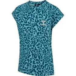 hummel Trainingsshirt Hmlflowy Aop T-Shirt S/S blau 116 - ca. 6 Jahre