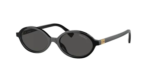 Miumiu SMU04Z Sonnenbrille in Schwarz - Elegante Sonnenbrille für Damen mit 50 mm Gläsern aus hochwertigem Acetat, ideal für stilbewusste Looks und optimalen UV-Schutz.