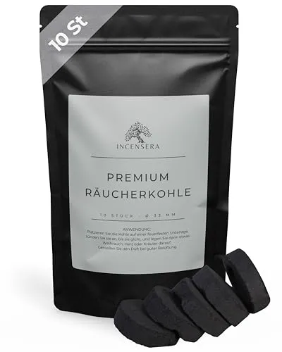 Incensera Räucherkohle, Räuchern, Kohle, Kohletabletten, Räuchern Zubehör, Räucherkohle Tabletten, Kohle zum Räuchern