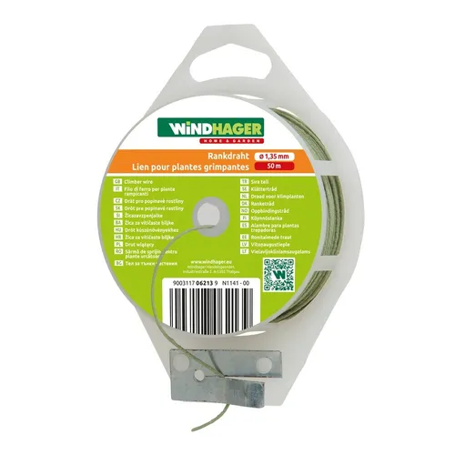 WINDHAGER Rankdraht Blumendraht Pflanzendraht Rankhilfe, 50m/1.35mm #86000838