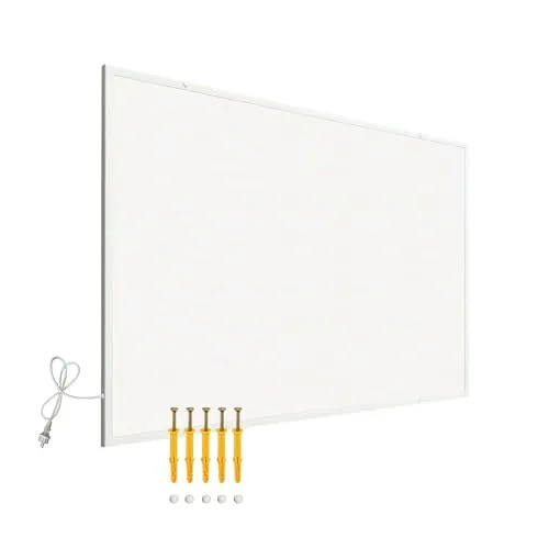 Wiltec Infrarotheizung 400 Watt - Energieeffizienter Wandheizkörper - Elektroheizungen mit sofortiger Temperaturanpassung und 100% Umwandlungsrate, ideal für ein gesundes Raumklima ohne Staubverwirbelung.