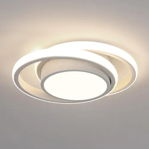 Comely LED Deckenlampe Modern 32W – Energieeffiziente Deckenleuchte für jeden Raum - Moderne LED Deckenleuchte mit 2350LM und 4500K, ideal für Schlafzimmer, Badezimmer, Küche und Flur. Spart 85% Energie mit weichem Licht durch langlebigen Silikon-Lampenschirm.
